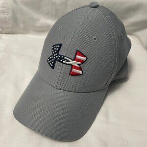 Under armour Freedom Hat Mens Fitted L/XL Steel Grey Patch Logo